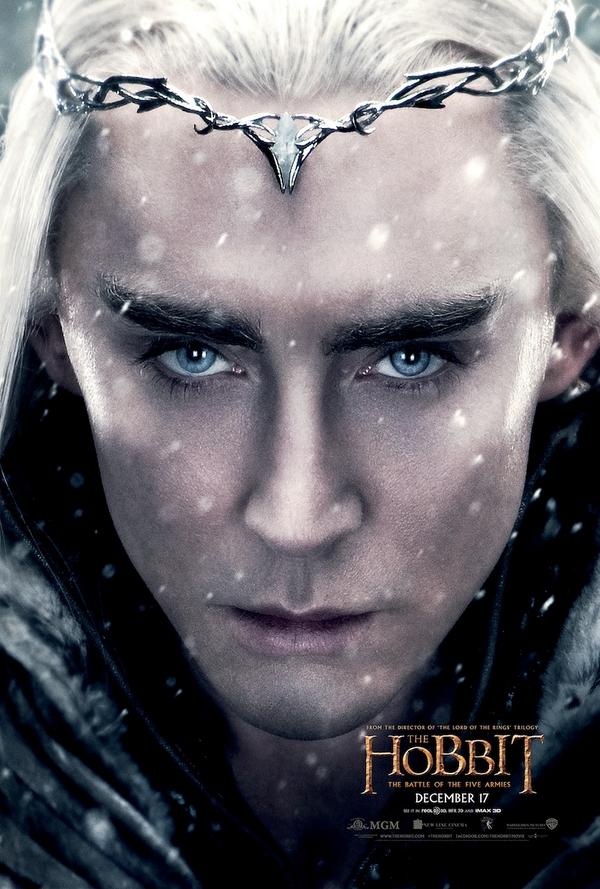 .@LeePace returns as Elvenking #Thranduil in today's exclusive character banner reveal for #TheHobbit!