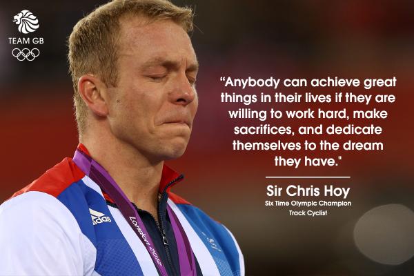 Six time Olympic champion, Sir <a href="/chrishoy/">Sir Chris Hoy</a> shares some wise words this Monday #MotivationalMonday