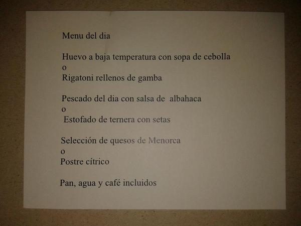 Aqui tenemos el menu de esta semana..ven a probarlo