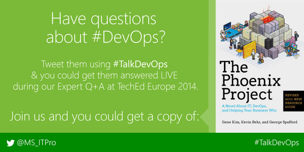 msdev's tweet image. Ask #DevOps questions. Get answers… and a book! spr.ly/6015UIEd #TalkDevOps