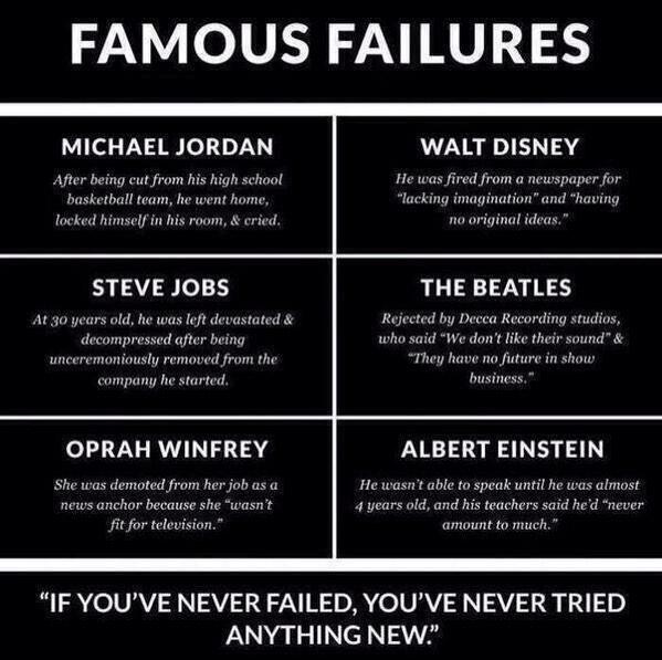 AnnTran_'s tweet photo. Famous Failures Must Read! via @FactsGuide http://t.co/GCADfmfzXL