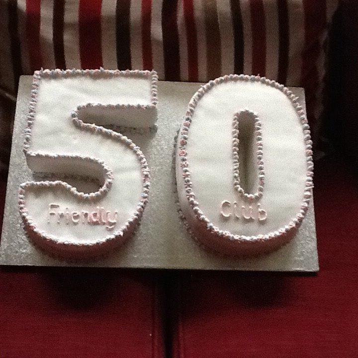 Happy 50th Birthday to Braunston Friendly Club! Cake made by Wendy Wilson of 