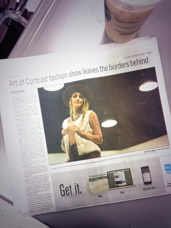 fsokentstate's tweet photo. Have you seen the Kent Stater this morning? FSO is on the second page for #AoC2014 ! Check it out. http://t.co/z0GdY8RuiA
