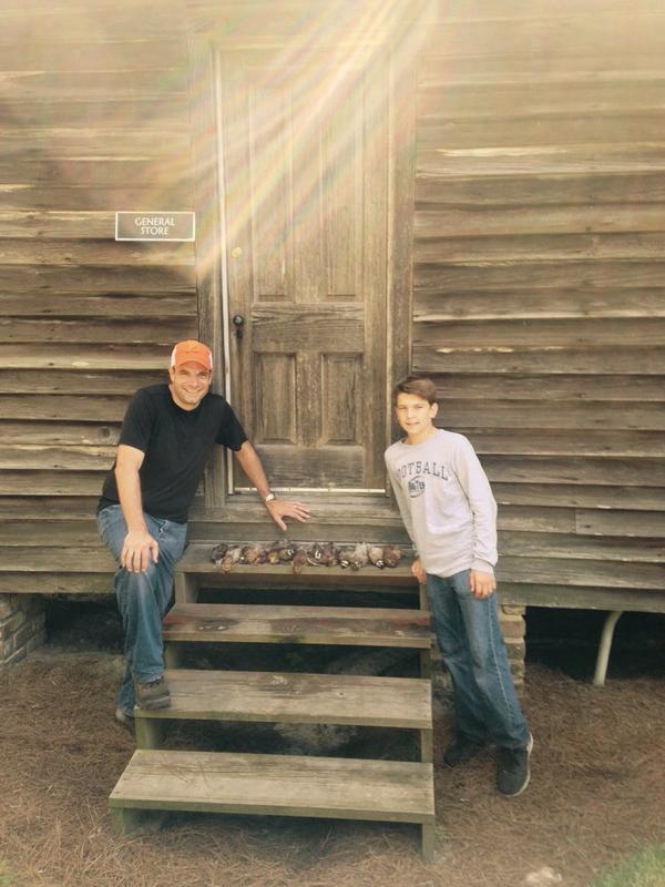 thepinebluff's tweet image. Scott and Ryan Steilen had a good morning quail hunting at #Broadfield #SeaIslandResort