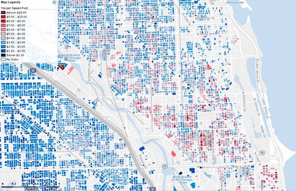 TurboAppeal's tweet image. This map shows a terrific visualization of property tax value by square foot #propertytax #BeHappyToBeHome #taxappeal