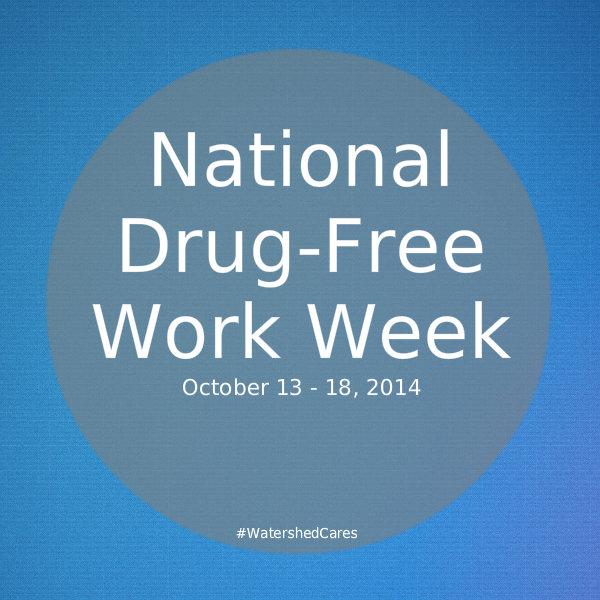 WatershedCares's tweet image. We encourage a safe and healthy drug-free work environment! RT if you do too. @DrugFreeAmerica #DrugFreeWorkWeek