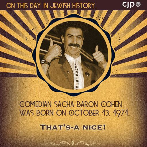 Happy birthday to Sacha Baron Cohen! 