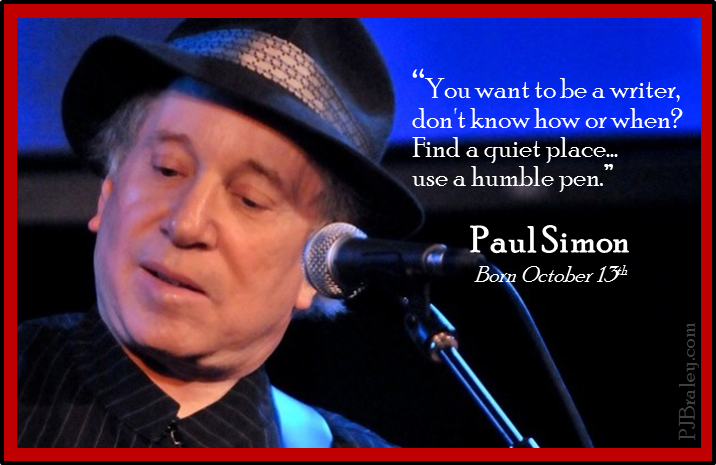 With humble pen in hand, I to wish Paul Simon a very happy !   