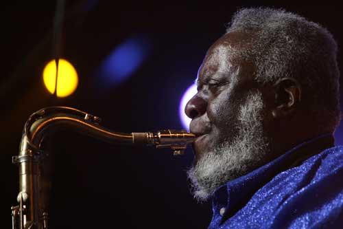 And... Happy Birthday to Pharoah Sanders (photo © Francis Vernhet) 