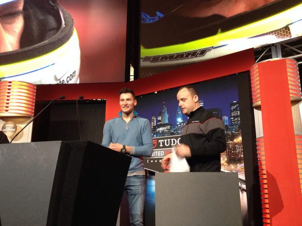 .<a href="/KunoWittmer/">Kuno Wittmer</a> preps for tonight's <a href="/UnitedSportsCar/">Please Follow @IMSA</a> Night of Champions awards in #NYC #TeamSRT