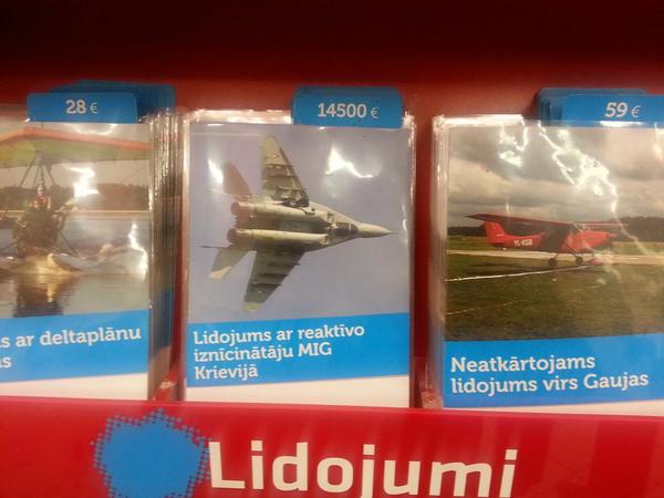 gun_dars's tweet photo. Lidojums ar reaktīvo -tikai 14500 eur :D diezgan līdzīgā dāvanu kategorijā ar citiem piedāvājumiem :D http://t.co/qsVz7zUakE