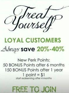It pays to be loyal. If you need more product information or about our loyalty program ask away 😀