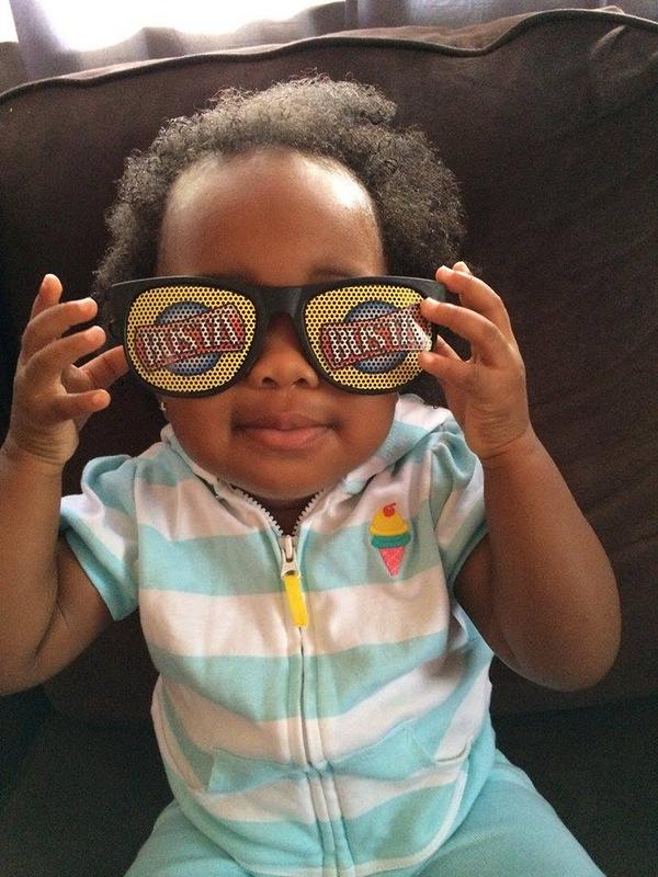 BustaSoftDrinks's tweet photo. Fan Photo: Busta's biggest (&amp; littlest) fan! #JrSwag #cuteness #Bustamove http://t.co/An7KspADaX