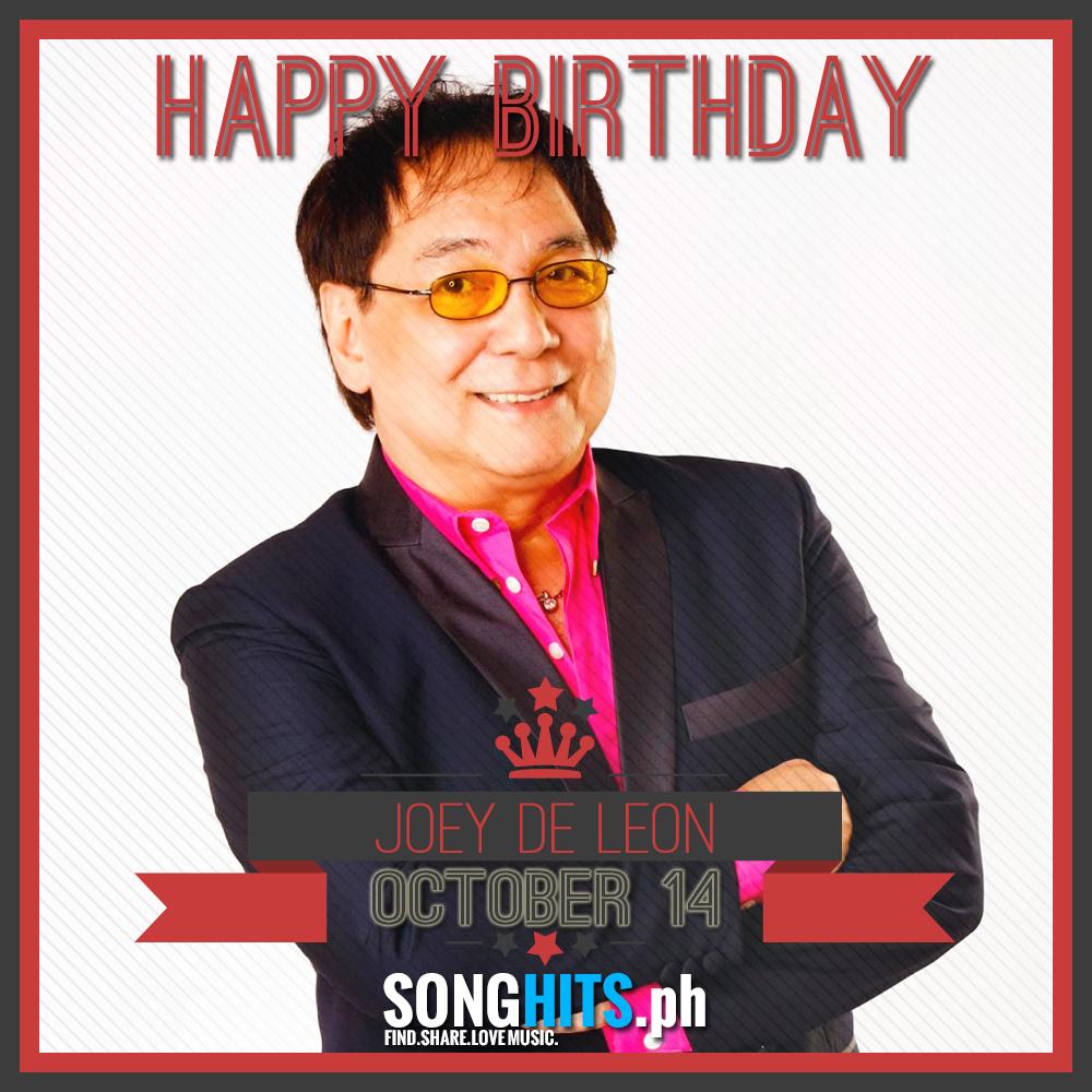 Happy Birthday Mr. Joey De Leon.  