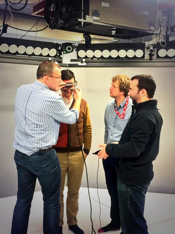 UKMediaPsych's tweet photo. Learning our way around the new mobile eye-tracker kit this morning #mediapsych #mpsyservices http://t.co/umoSpov53A