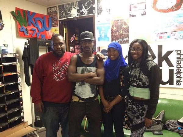 Villagephilly's tweet photo. SPACES' Playback Musik team and @kingbritt shared some of their new tracks @wkdu as part of their #2014EMM http://t.co/UKotouElGe