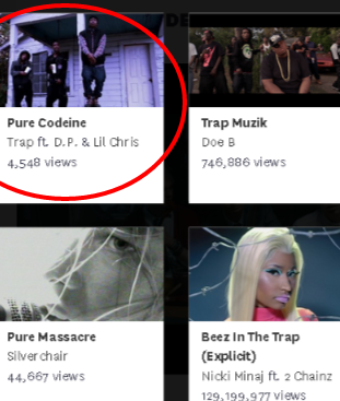 RoyIsThaTruth's tweet photo. 4,500+views already!
π http://t.co/idmBOMmR8m @Vevo
@Trap_QCTent #PureCodeine FT @Lil_Chris870 @ThaRealDP870 http://t.co/2G6vBVPkzD