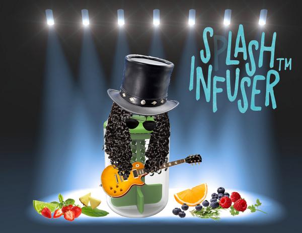 SplashInfuser's tweet photo. Be the #rockstar of your next party with the Slash, er, Splash Infuser! http://t.co/oYEezXlLsi #splashinfuser http://t.co/YiUe9JEelR