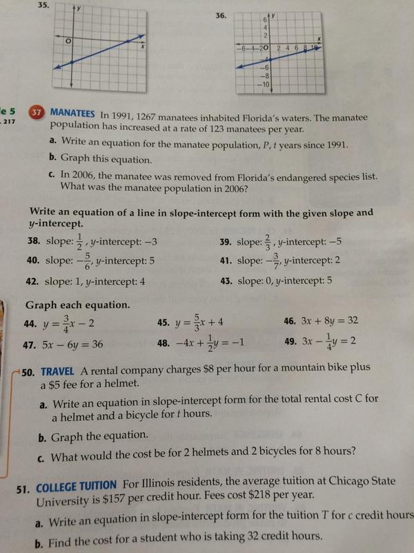 MrLeeAlgebra's tweet image. #alg2 #alg3 #alg4 hw pg 219:38,39,40,41,44,45