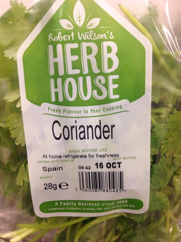 Robert Wilson's Herb House in Waitrose Comely Bank! Don't you love the vibrant green #herbs #coriander