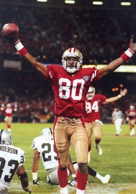 Happy bday to NFL HOF & all-time leader in RECs YDs & TDs, Jerry Rice. Phi Beta Sigma at Mississippi Valley State U! 