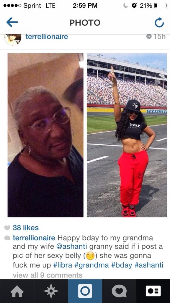 Make sure yall tell my grandma and my wife happy birthday  