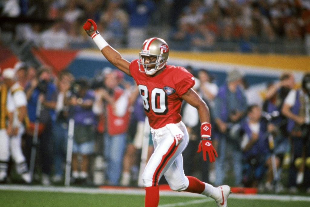 Happy 52nd birthday to the GOAT, Jerry Rice. 
Rice is the NFLs all-time leader in Rec, Rec yds, and Rec TD. 