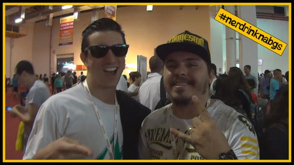 NerDrink's tweet photo. O cara é mtooo foda mano, é nóisss. Brigadão pelo apoio @Joaoinsanos #mmmv #nerdrink #insanos #nerdrinknabgs #bgs2014 http://t.co/eE1ijovpXH