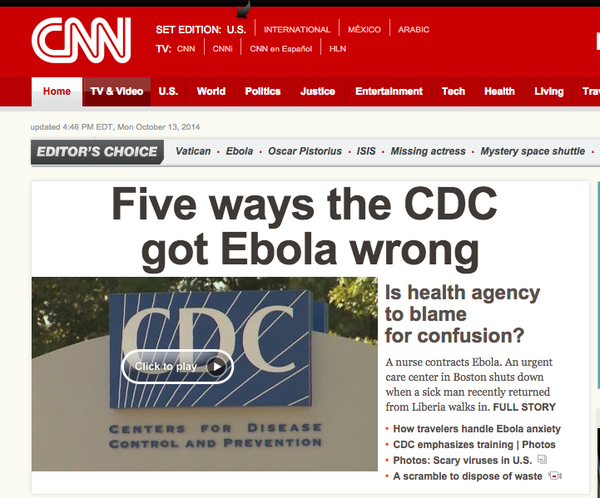 CNN has gone full @BuzzFeed with the '5 Ways' theme. Up next: 'Which Ebola strand are you??' #LinkBait #OneEasyTrick
