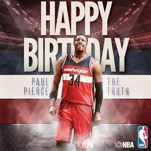 Join us in wishing Paul Pierce a HAPPY BIRTHDAY    