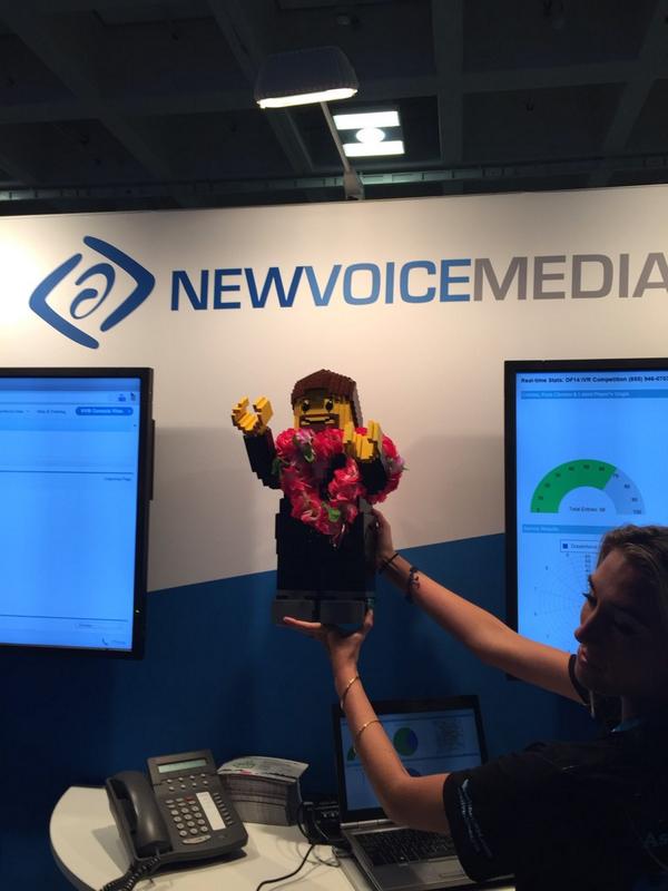 silverlinecrm's tweet photo. First stop @NewVoiceMedia #legomarc #df14 http://t.co/iUTU6expge