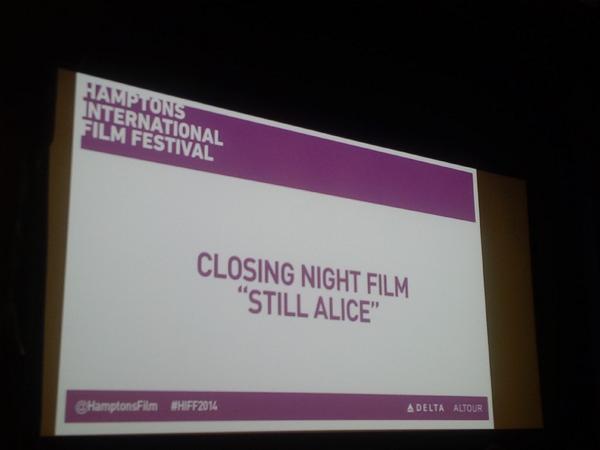 epnebelle's tweet photo. Ending my week of Kristen films with Still Alice at the Hamptons International Film Festival! http://t.co/RCPJO5d5HF