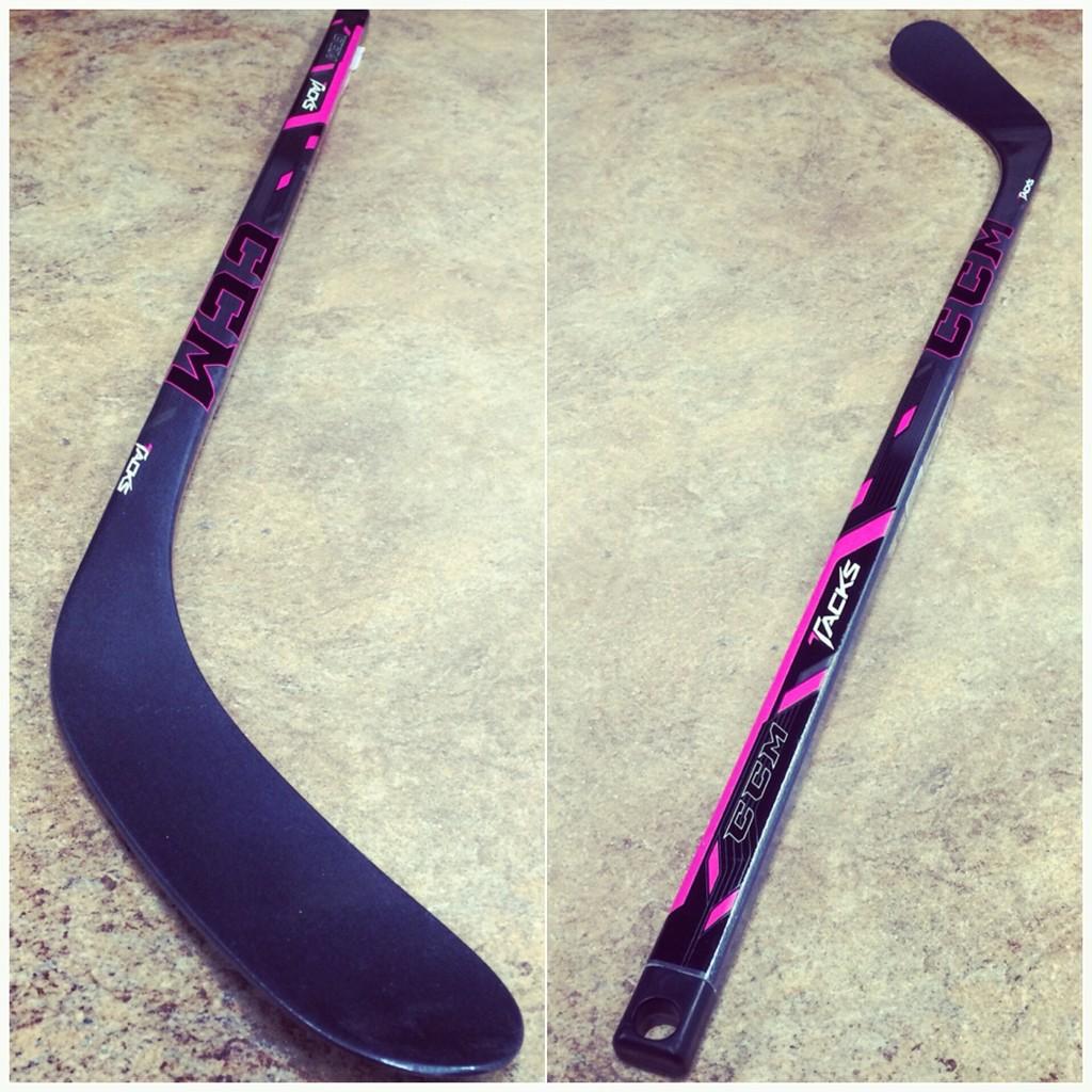 pink mini hockey stick