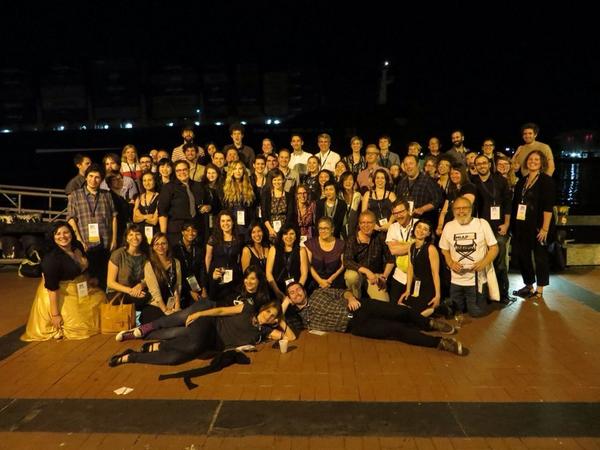Orphan_Films's tweet photo. NYU MIAP alumni/students at #amia14 conference. http://t.co/5XpZ5elKNc