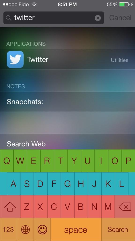 jordanbelinsky_'s tweet image. I made an awesome custom ios 8 keyboard with CooolKey!!!