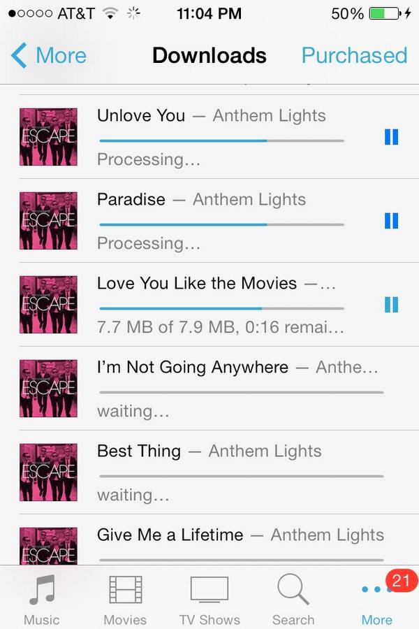 TeshCommaRachel's tweet photo. THINGS ARE HAPPENING. #escaperecord @anthemlights http://t.co/K7sovp930s