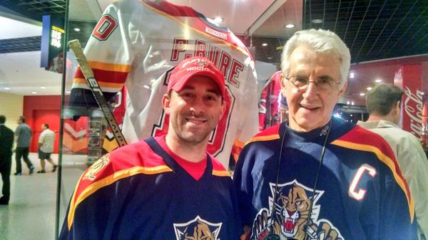 rmackman's tweet photo. @JoshRimerHockey @brianfein Dad and I went. #LoyalSinceDayOne http://t.co/fnSOlUcRWO