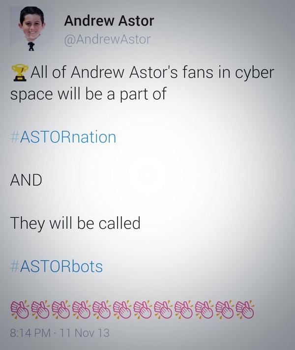 Be_Authentic1's tweet photo. @AndrewAstor Do you remember this?? πππ #ASTORnation #ASTORbots #BeAuthentic #TrowBack Monday?? http://t.co/D76rTzRYrV