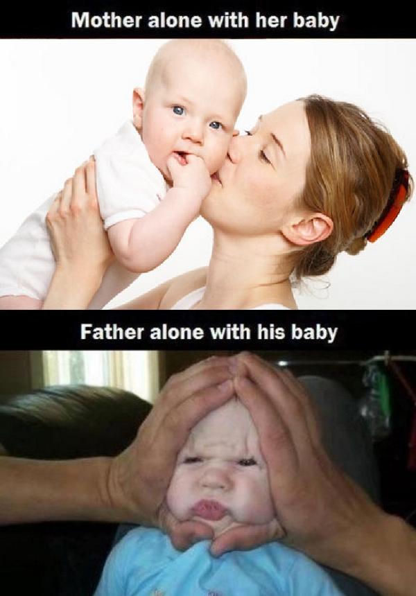 @MensHumor: Moms vs. Dads " @KriswithehK. 