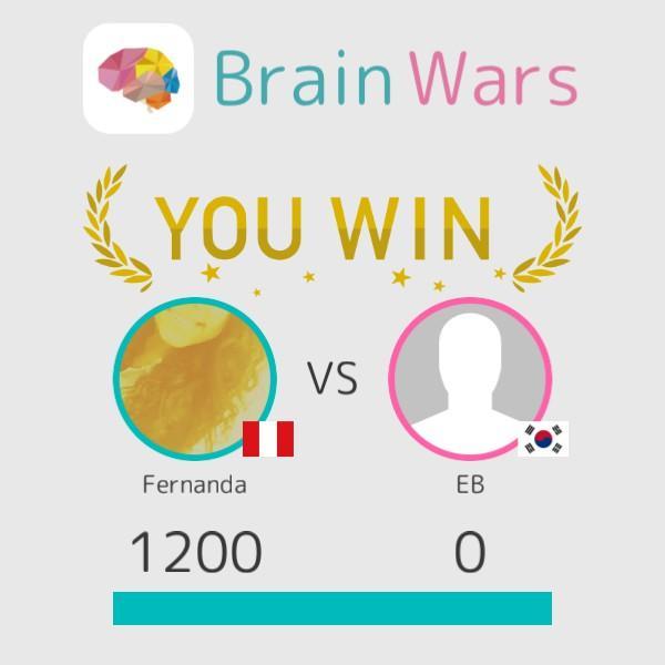 bizzle_wiki's tweet image. Yo desafié a EB y gané :) Juguemos! #BrainWars
brainwarsapp.com/b/2444805