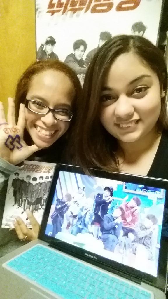 NataliaDeJesusM's tweet photo. Patty and Natalia watching from our college dorm in 미국! Love BTOB! #BTOBASC #SelcaASC #YoureSoFly http://t.co/YLgCWRcQ1T