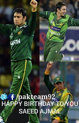 Happy birthday saeed ajmal 