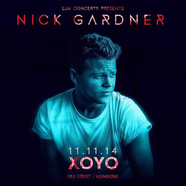 mikewatsonmusic's tweet photo. Opening for Nick Gardner @XOYO_London 11th Nov 8pm. @gigsandtours @Interscope http://t.co/zCEIEZGg8R