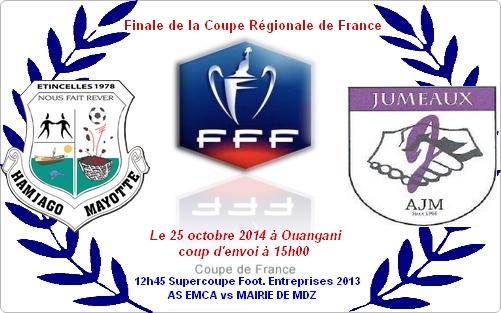 Finale de la coupe régionale de France
#EtincellesHamjago vs #JumeauxMzouazia
