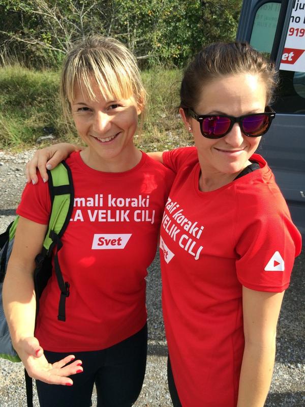 Dve Mateji sta odtekli svoje :) <a href="/MatejaRoposa/">MatejaRopoša</a> <a href="/24UR/">24UR</a> + POP IN .  Vsakoletna podpora.