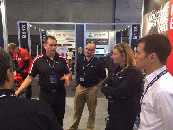 leeps10's tweet image. Thanks to @MarcusThordal, @alysseesmail and @Jcgamez for getting us ready for #VMworld Barcelona! #hellobrocade.