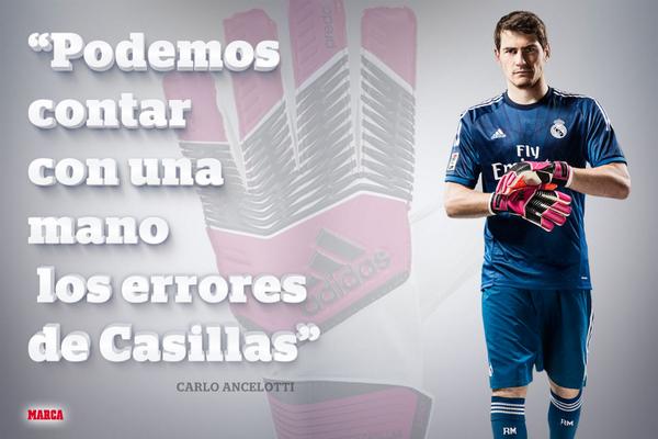 marca's tweet photo. WALLPAPER | Ancelotti: "Podemos contar con una mano los errores de Casillas" http://t.co/vIDco0qlEs  | vía @OC1Gamez http://t.co/d0wMhDouil