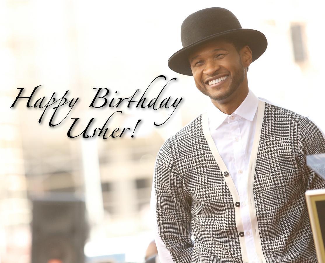 Happy birthday Usher.... Have a great birthday    
