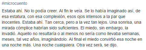 MikeThumser's tweet photo. #microcuento http://t.co/Bq5FvSi2rm
