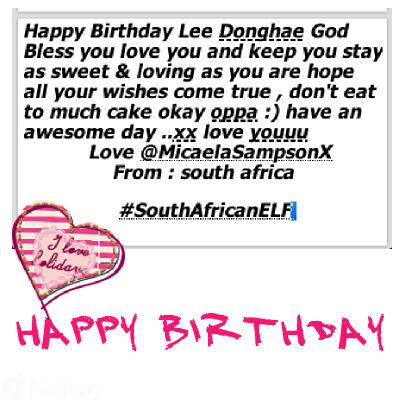 [PLEASE READ] Happy Birthday Lee Donghae !!  